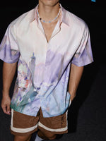 Ink Art Short Sleeve Button-Down Shirt 3