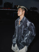 Ink Wash Dye Ribbon Long-Sleeve Shirt 5