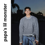 6121518758013,6121518758014,6121518758015, Irregular Hem Crew Neck Knit Sweater