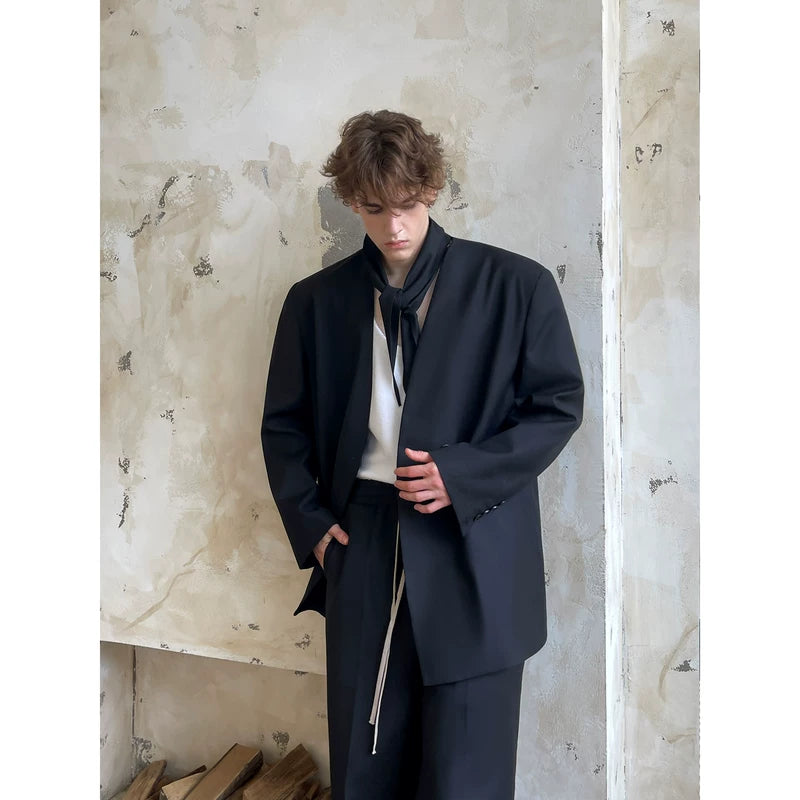 Relaxed Fit Two-Piece Suit with Pants 3