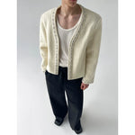 Wool Cardigan with Rhinestone Embellishment 5