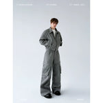 Jacket and Wide-Leg Cargo Pants Set 1