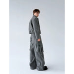 Jacket and Wide-Leg Cargo Pants Set 2