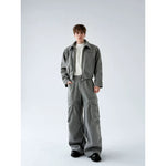 Jacket and Wide-Leg Cargo Pants Set 5