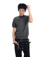 Jacquard Knit Mock Neck Top 1