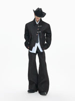 Japanese Raw Denim Airplane Buckle Jacket 1