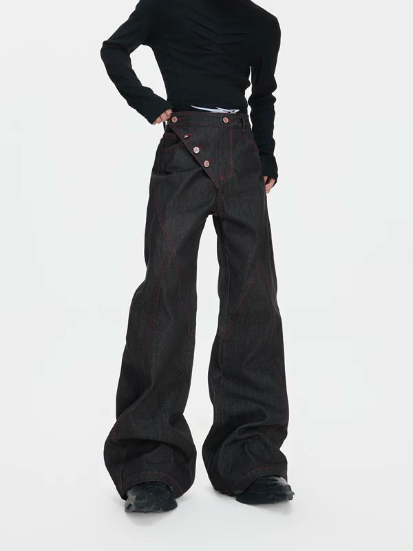 Japanese Raw Denim Airplane Buckle Jacket 3