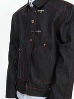 Japanese Raw Denim Airplane Buckle Jacket 4