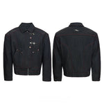 6024164396042,6024164396043,6024164396044,6024164396045,6044660221040, Japanese Raw Denim Airplane Buckle Jacket