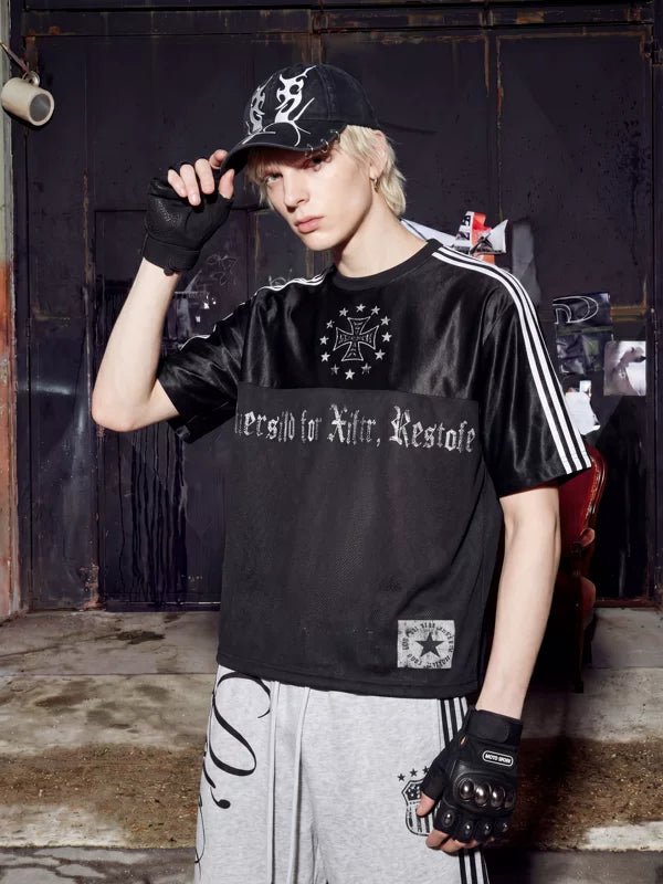 Jersey Streetwear Graphic Short-Sleeve Top 3