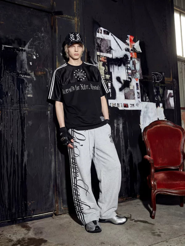 Jersey Streetwear Graphic Short-Sleeve Top 5