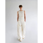 Knitted Slim Fit Vest with Pearls 3