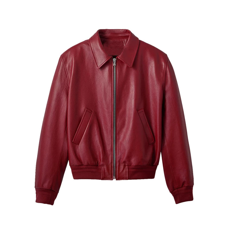 Lambskin Zip-Up Pilot Jacket 1