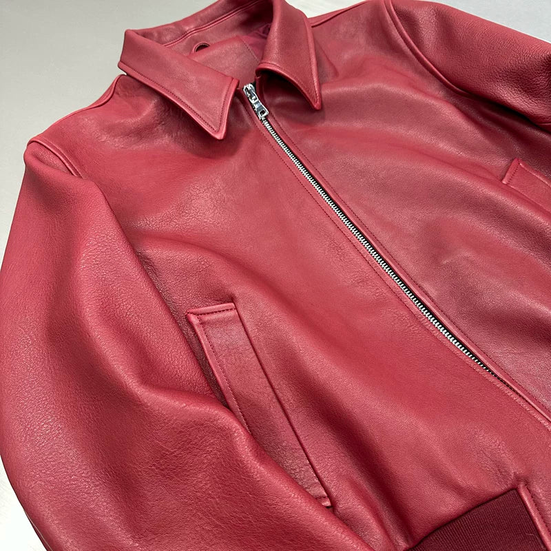 Lambskin Zip-Up Pilot Jacket 4