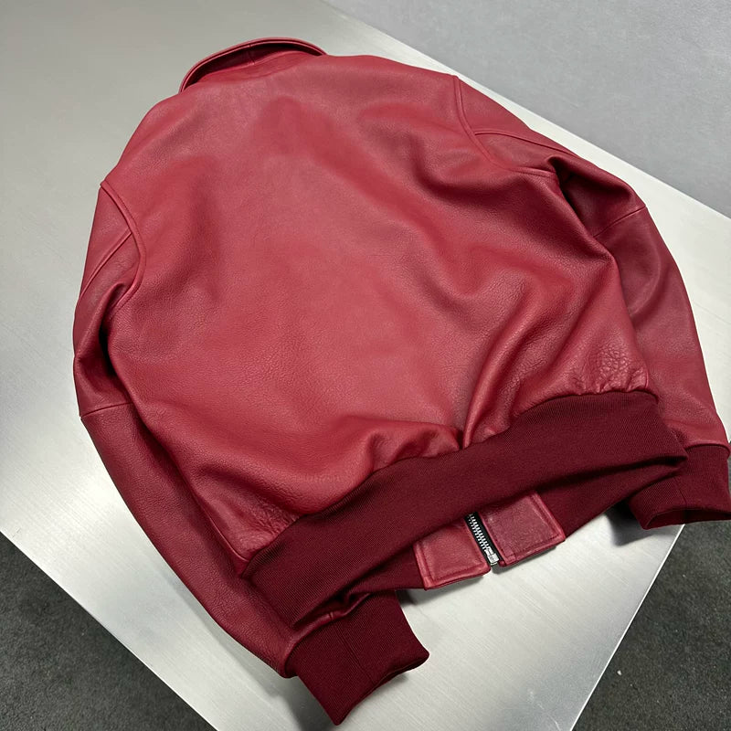 Lambskin Zip-Up Pilot Jacket 5