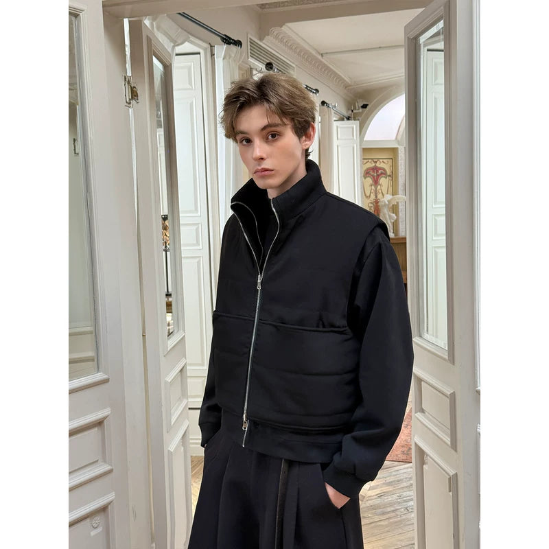 Layered Cotton Short Winter Jacket 2