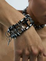 Layered Cross Chain Link Bracelet 4