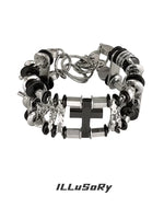 Layered Cross Chain Link Bracelet 5