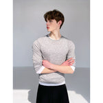 Layered Faux Two-Piece Long-Sleeve T-Shirt 2