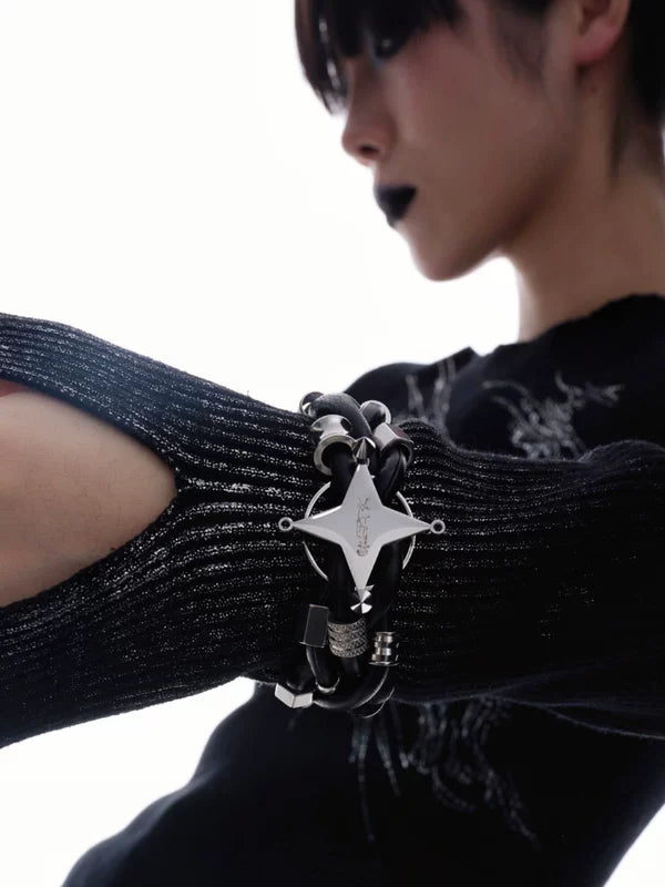 Leather Beaded Bracelet 3