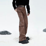 5147624840814,5147624840815,5147624840816,5147624840817, Leather Cargo Pants with Flared Fit