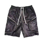 Leather Cargo Shorts 1