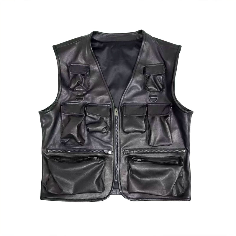 Leather Utility Vest 1