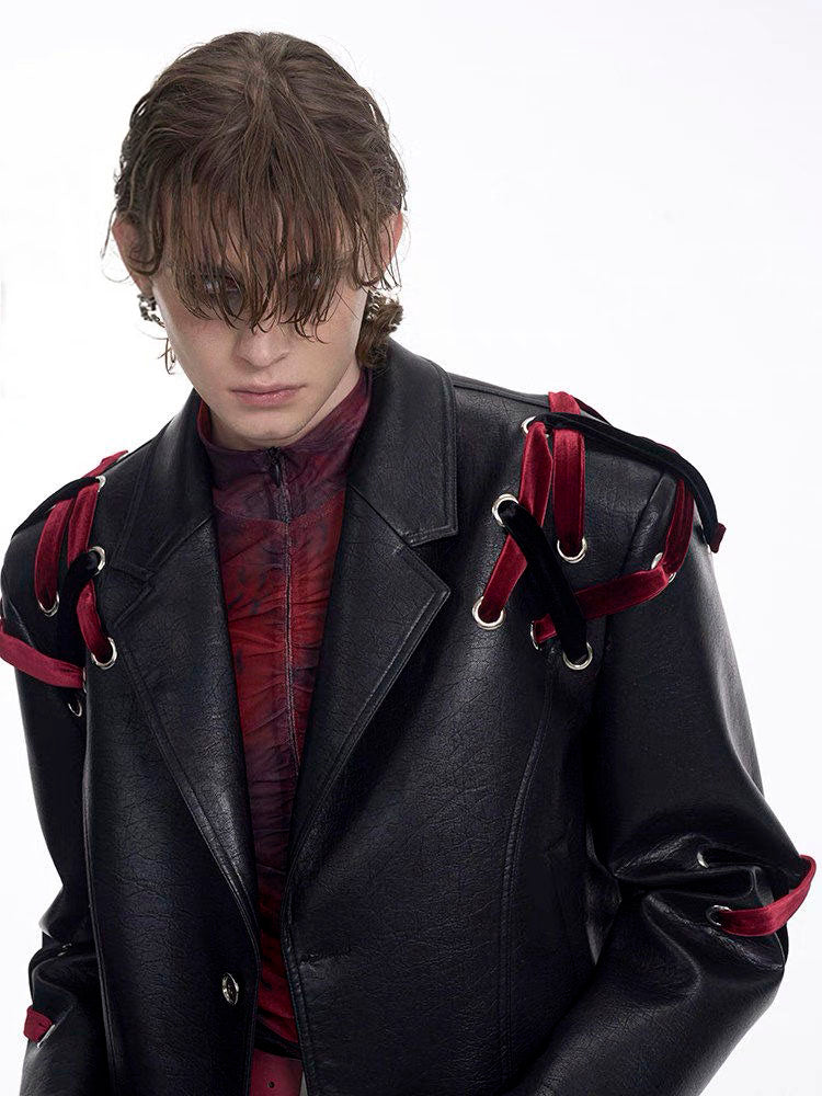 Oversized Leather Motorcycle Jacket
