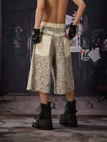 Leopard Patchwork Cargo Pants 4