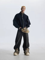 Leopard Patchwork Faux Two-Piece Baseball Jacket 4