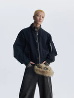 5908368345882,5908368345883,5908368345884,5908368345885, Leopard Patchwork Faux Two-Piece Baseball Jacket