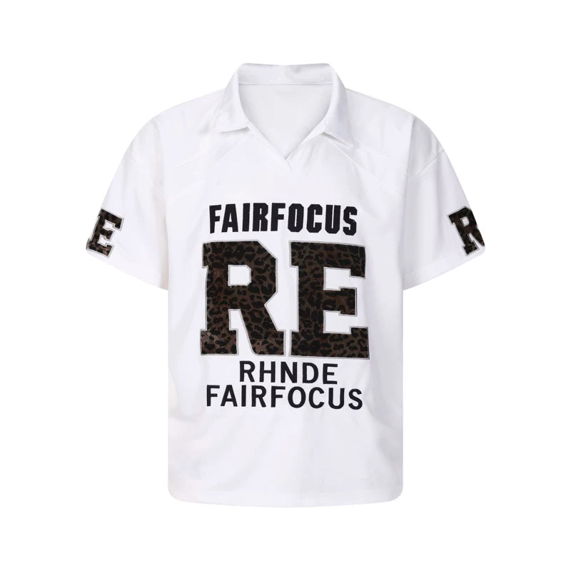 6089598953579,6089598953580,6089598953581, Leopard Print Collared Jersey T-Shirt