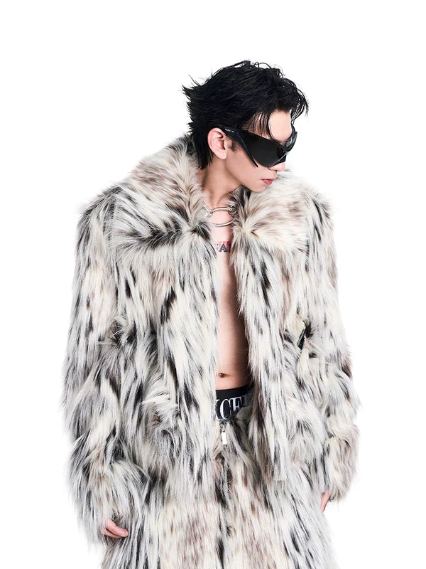 Leopard Print Faux Fur Short Coat 2