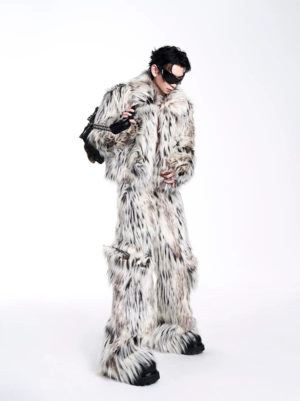 Leopard Print Faux Fur Short Coat 3