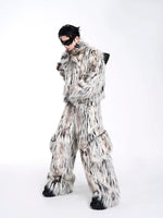 Leopard Print Faux Fur Short Coat 4