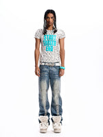 Leopard Print Letter Graphic T-Shirt 4