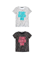 Leopard Print Letter Graphic T-Shirt 5