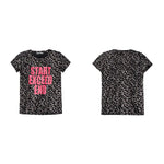 6100103764241,6100103764242,6100103764243,6100103764244, Leopard Print Letter Graphic T-Shirt