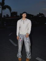 Leopard Print Loose Fit Jeans Pants 4