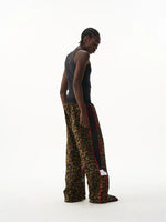 Leopard Print Loose-Fit Straight-Leg Sports Pants 5