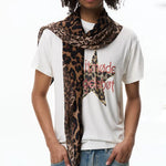 6087893465983, Leopard Print Patchwork Ribbon Scarf