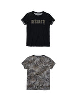 Leopard Print Patchwork Short-Sleeve T-Shirt 5