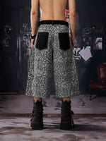 Leopard Print Patchwork Shorts 5