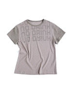 6100165656422,6100165656423,6100165656424, Leopard Print Patchwork Slogan T-Shirt