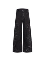 Leopard Print Rhinestone Wide-Leg Pants 5