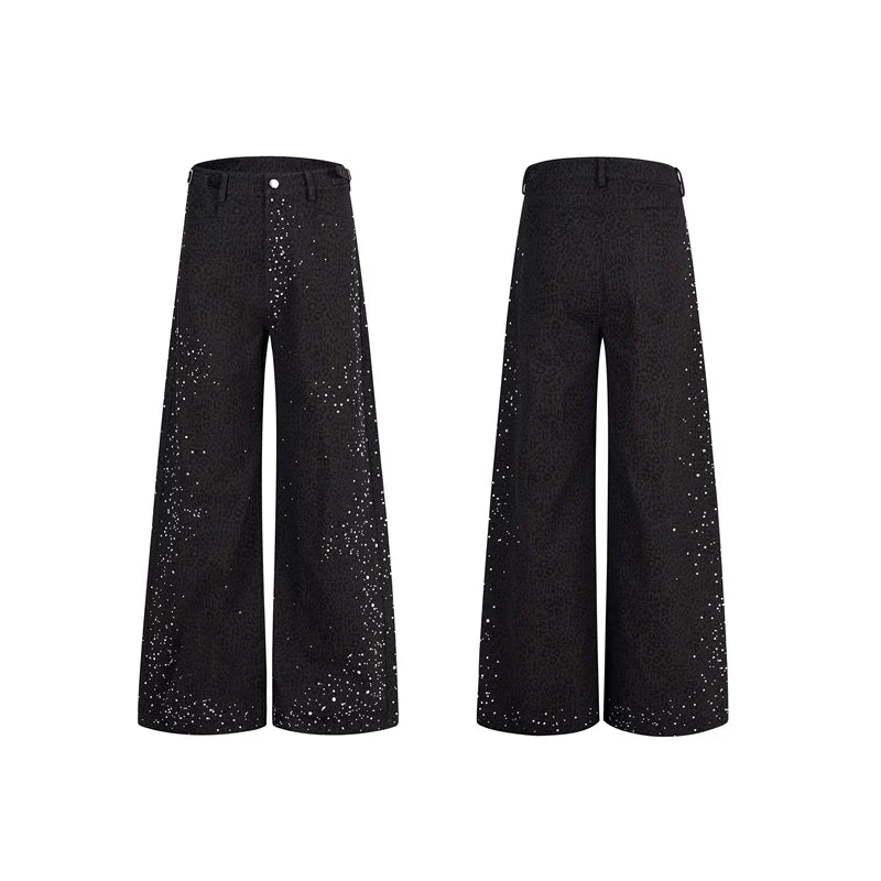5890792832027,5890792832028,5890792832029,5890792832030, Leopard Print Rhinestone Wide-Leg Pants