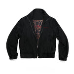 6288147914946,6288147914947,6288147914948, Leopard Print Stand Collar Striped Jacket