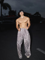 Leopard Print Star Pattern Casual Pants 1