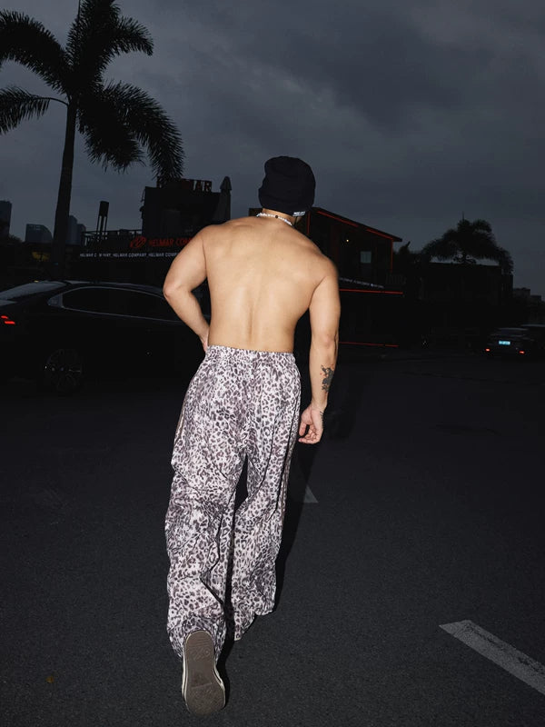 Leopard Print Star Pattern Casual Pants 2