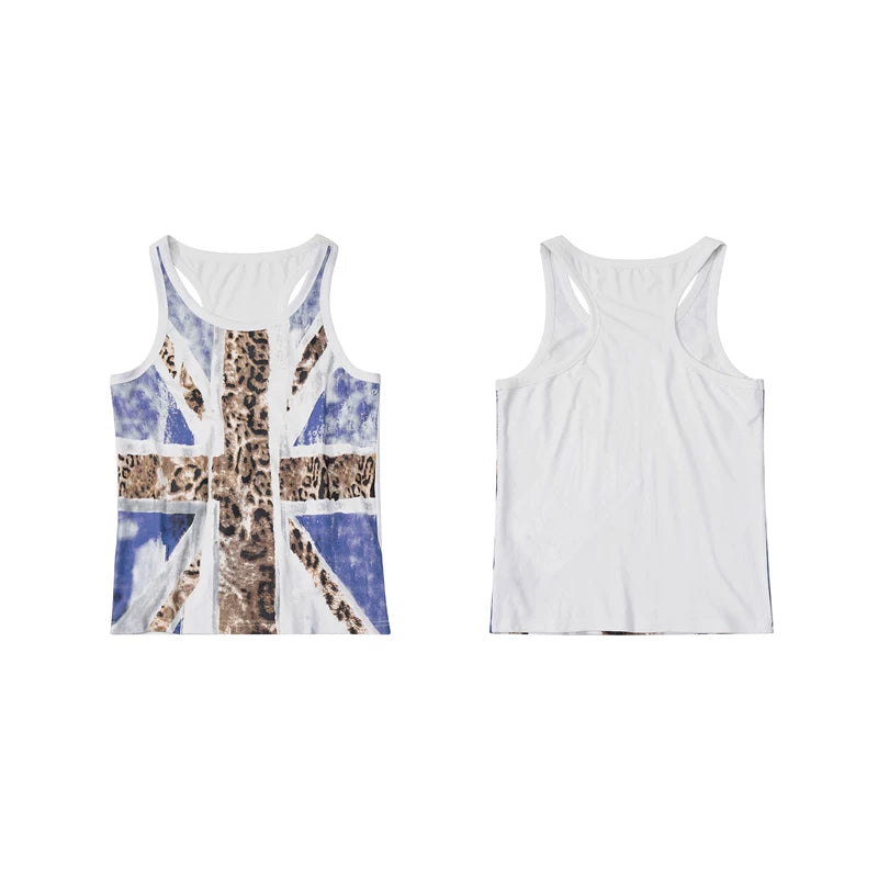 6095002629424,6095002629425,6095002629426,6095002629427, Leopard Print Union Jack Slim Vest